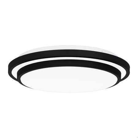 Quoizel Irving Integrated LED Matte Black Semi-Flush Mount IVG1616MBK